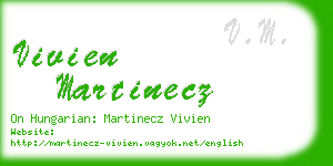 vivien martinecz business card
